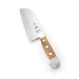 Gude Alpha Olive Santoku Knife With Hollow Edges | 7"