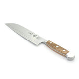Gude Alpha Olive Santoku Knife With Hollow Edges | 7"