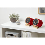 Well Rounded Sound Yorkie Speaker Set | Oak/Red Yorkie O/R