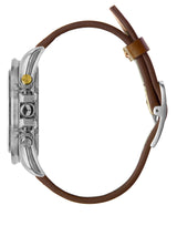 Vestal ZR-2 Italian Leather Watch | Brown/Silver/Marine-Gold