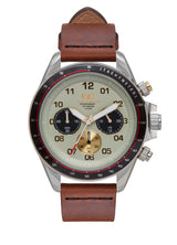 Vestal ZR-2 Italian Leather Watch | Cordovan/Silver/Marine-Gold