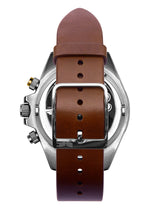Vestal ZR-2 Italian Leather Watch | Cordovan/Silver/Marine-Gold
