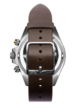 Vestal ZR-2 Italian Leather Watch | Dark Brown/Silver/Marine-Gold