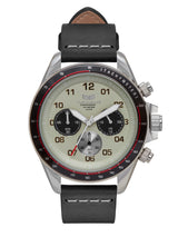 Vestal ZR-2 Italian Leather Watch | Black/Silver/Marine-Silver