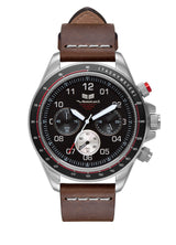 Vestal ZR-2 Italian Leather Watch | Brown/Silver/Black