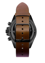Vestal ZR-2 Italian Leather Watch | Brown/Black/Teal