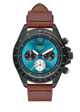 Vestal ZR-2 Italian Leather Watch | Cordovan/Black/Teal