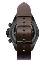 Vestal ZR-2 Italian Leather Watch | Dark Brown/Black/Teal