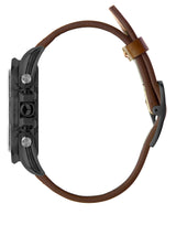 Vestal ZR-2 Italian Leather Watch | Brown/Gun-Gold