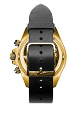 Vestal ZR-2 Italian Leather Watch | Black/Gold/White