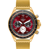 Vestal ZR-2 Watch | Gold/Burgundy/Mesh