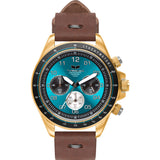 Vestal ZR-2 Makers Watch | Chocolate/Gold/Teal