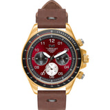 Vestal ZR-2 Makers Watch | Chocolate/Gold/Burgundy