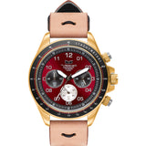 Vestal ZR-2 Makers Watch | Natural/Gold/Burgundy