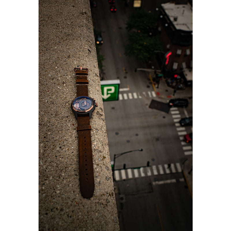 The Electricianz Electric Code Watch | MokaZ Brown Leather