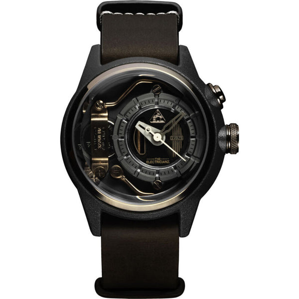 The Electricianz Electric Code Watch | MokaZ Brown Leather