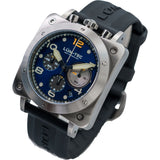 Lum-Tec Bull42 A25 Chronograph Watch | Black Rubber Strap