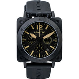 Lum-Tec Bull42 A26 Chronograph Watch | Black Rubber Strap