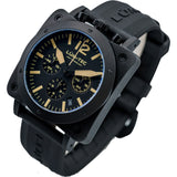 Lum-Tec Bull42 A26 Chronograph Watch | Black Rubber Strap