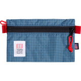 Topo Designs Accessory Bag For Travel & Hiking | Blue/ White Ripstop