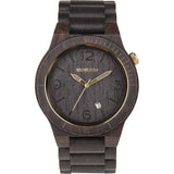 WeWood Alpha Blackwood Wood Watch | Black/Gold