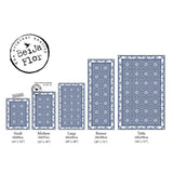 Beija Flor Armenian Floor Mat | Blue