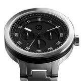 Minus-8 Layer 24 Silver/Black Automatic Watch | Steel P024-004-BS-ML