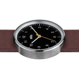 Braun BN21 Black Analog Men's Watch | Brown Leather