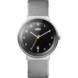 Braun 0032 Black Analog Men's Watch | Steel Mesh