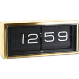 LEFF amsterdam 24h Brick Wall/Desk Clock | Brass/Black LT15501