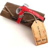 EH Works Essential Bike Tool Roll | Brown with Red Strap ESSBRR