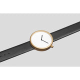 bulbul Ore 07 Men's Watch | Matte Golden Steel on Black Italian Leather