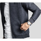 bulbul Ore 04 Men's Watch | Titanium Coated Steel on Grey Italian Leather