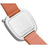 bulbul Pebble 03 Men's Watch | Matte Steel on Brown Italian Leather