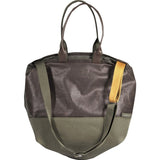 Cote&Ciel Kalix Large Feldspath Coated Canvas Tote Bag | Puce/Olive Green 28324