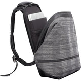 Cote et Ciel Meuse Herringbone Weave Backpack | Concrete