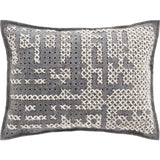 Gan Canevas Abstract Pillow | Carbon/Dark Gray 02CN21468CL94