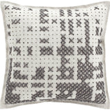 Gan Canevas Abstract Pillow | Gray/Light Gray 02CN21467CL93