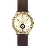 Cronometrics The Architect PVD Gold Watch | Dark Brown Italian Leather CM01WL17