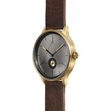 Cronometrics The Architect PVD Gold/Gunmetal Watch | Dark Brown Italian Leather CM01WL14