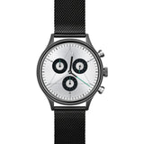 Cronometrics The Engineer PVD Gunmetal Watch | Stainless Steel Milanese CM02WS08