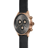 Cronometrics The Engineer PVD Rose Gold Watch | Black Italian Leather CM02WL06