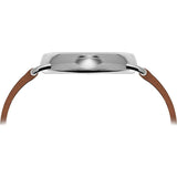 Tsovet SVT-CV43 Swiss Quartz Steel & Matte Beige Watch | Tan Leather