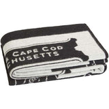 Faribault Boston Map Wool Throw | Black BTCDBK1126