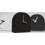 LEFF Amsterdam Felt Table Clock | Black/Brass