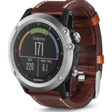 Garmin Fenix 3 Sapphire Multi-Sport GPS Watch | Silver/Leather