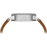 Tsovet SVT-FW44 Automatic White Watch | Brown Leather FW110113-40A