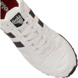Gola Men's Monaco Trainer Sneakers | White/Navy/Red