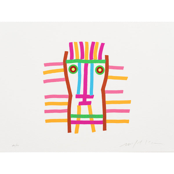 Danese Milano I Volti, Uno Signed by Mimmo Paladino Print | The One Face 