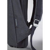Cote et Ciel Isar Medium Raw Canvas Backpack | Anthracite Blue
